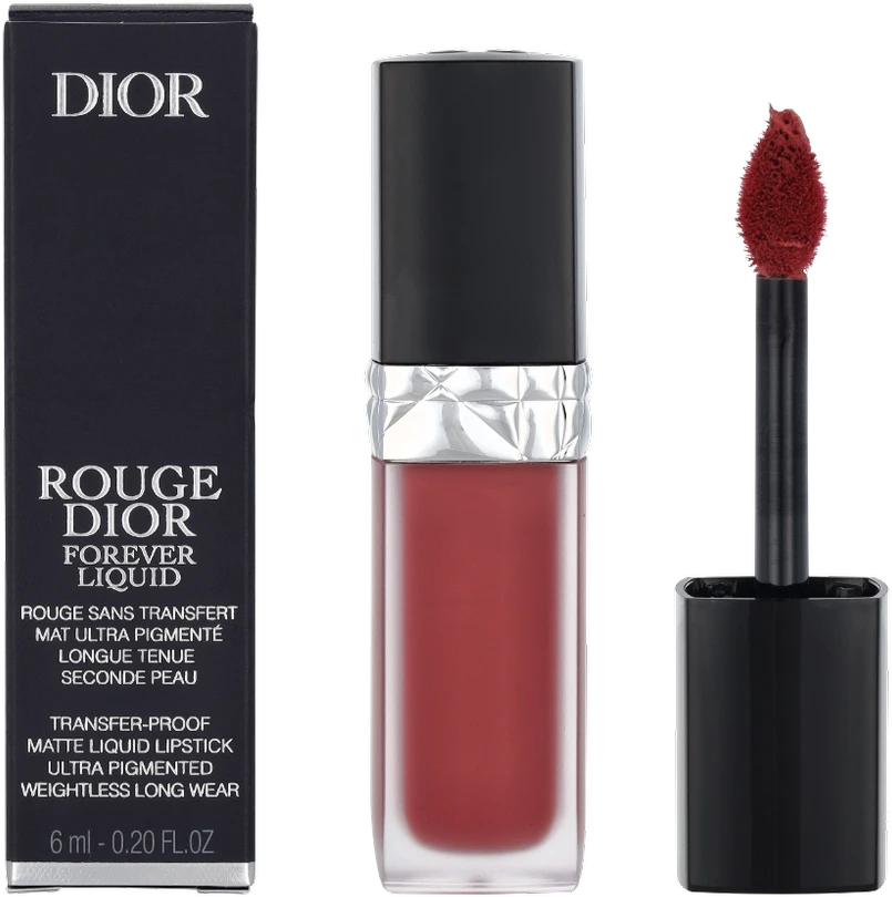 DIOR Rouge Dior Forever Liquid skysti matiniai lūpų dažai, 558 Forever Grace, 6 ml