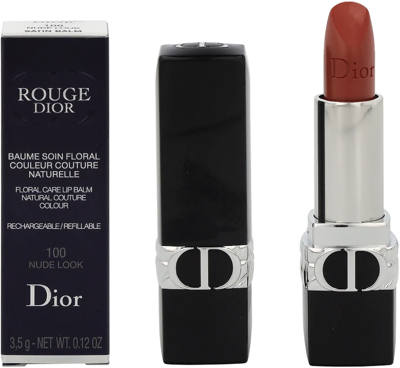 Christian Dior „Rouge Dior Balm Satin“ – toninis balzamas su dryžiais, 3,5 g