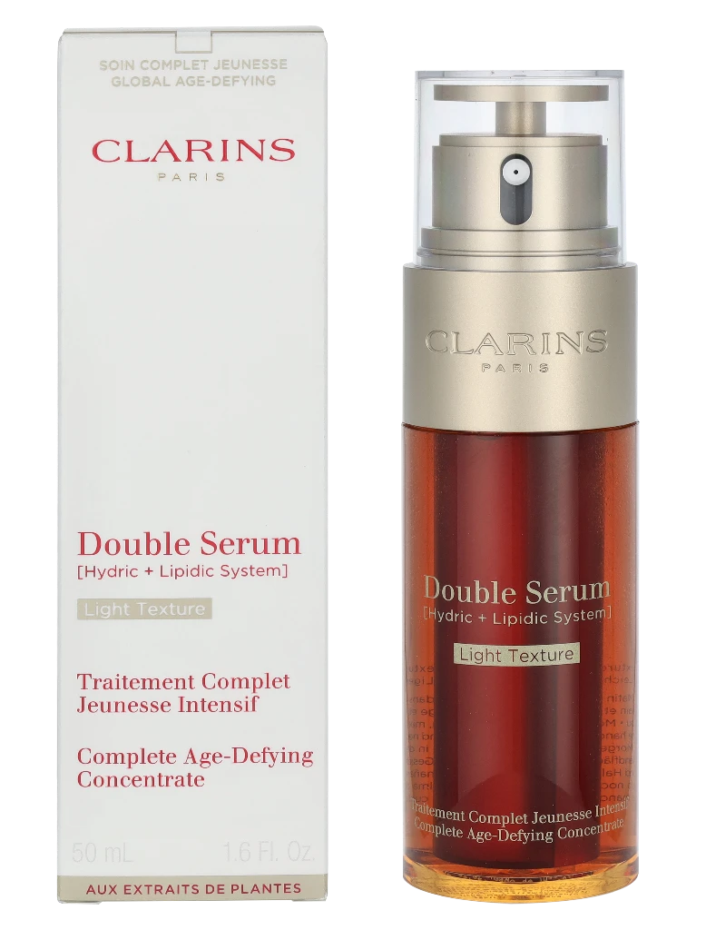 Clarins Double Serum Light Texture veido serumas, 50 ml