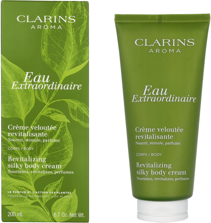 Clarins Eau Extraordinaire Revitalizing Silky Body Kreminis gaivinantis kūno kremas, 200 ml