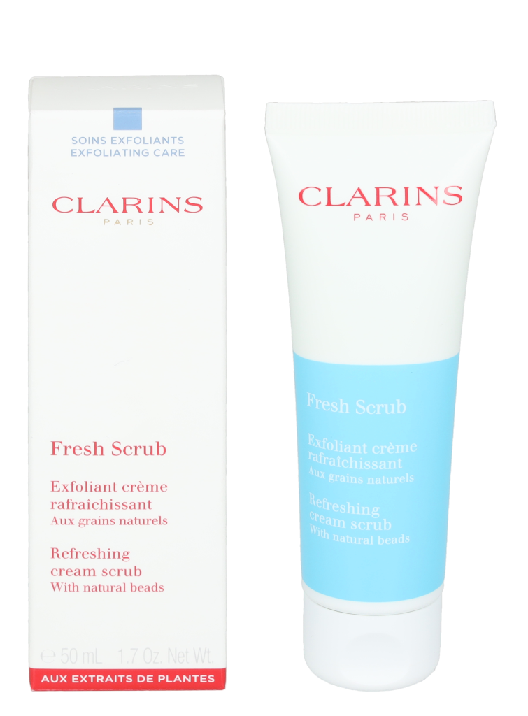 Clarins Fresh Scrub Refreshing Kreminis Scrub kreminis veido šveitiklis sausai odai, 50 ml
