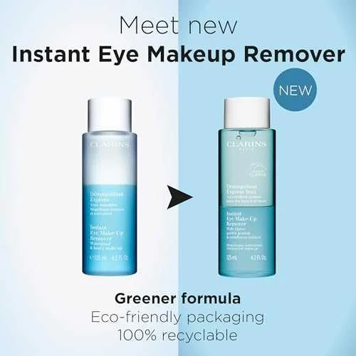 Clarins Instant Eye Make-Up Remover vandeniui atsparus akių makiažo valiklis, 125 ml