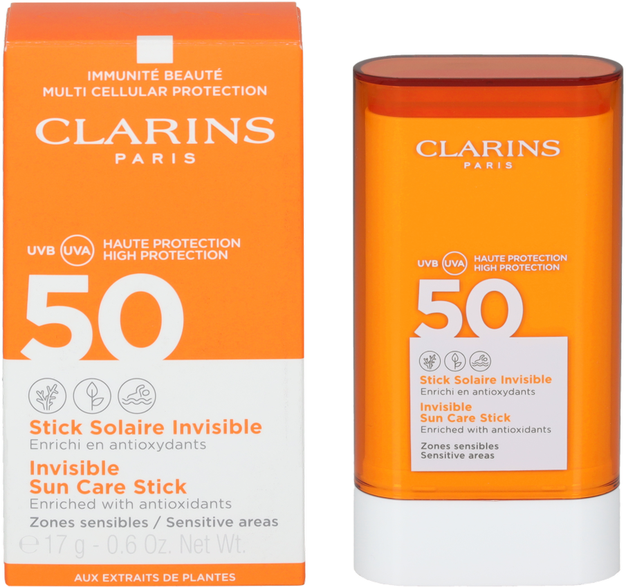 Clarins Invisible Sun Care Stick SPF50, 17 g