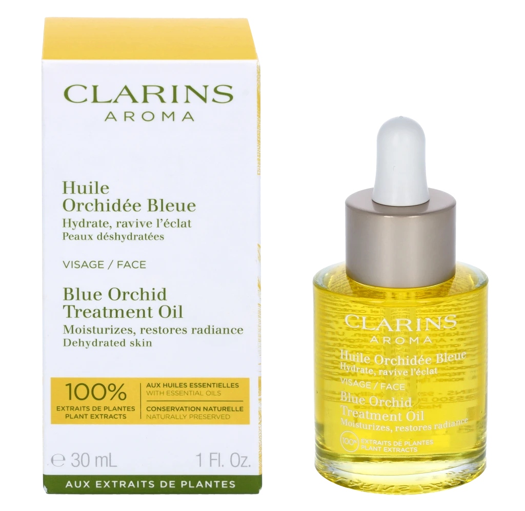 Clarins Blue Orchid Face Treatment Oil aliejus sausai veido odai, 30 ml
