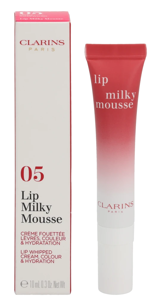 Clarins Lip Milky Mousse Satin Finish Lūpų balzamas 05 Milky Rosewood, 10 ml
