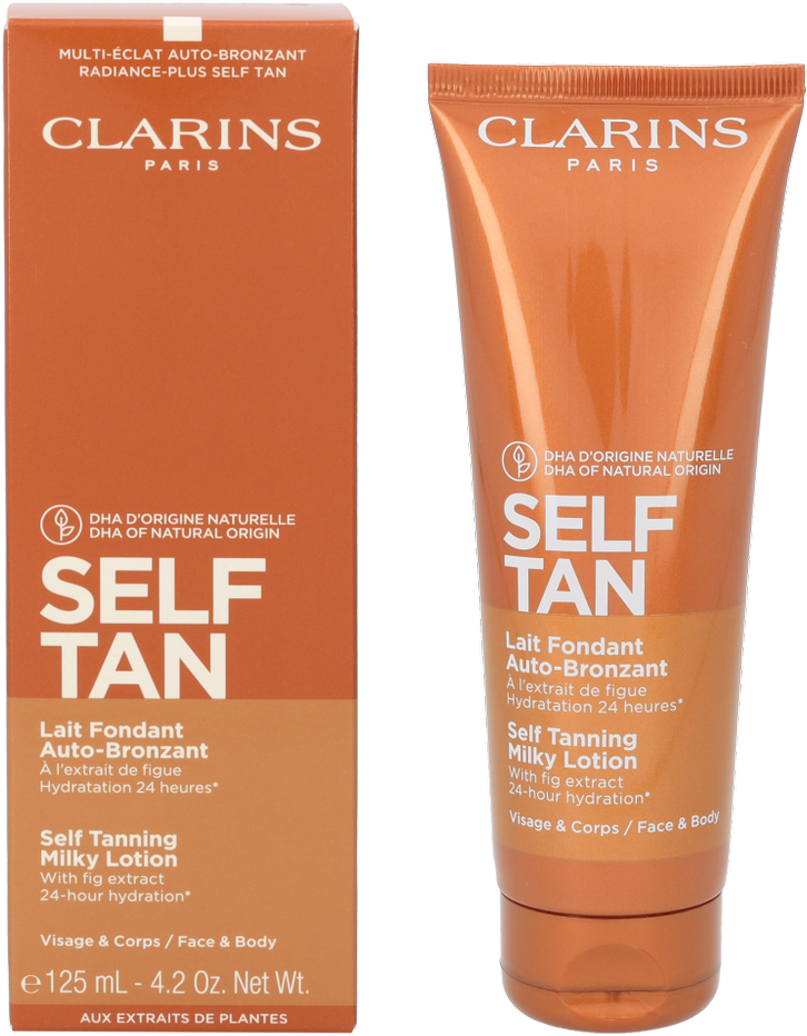 Clarins savaiminio įdegio pieniškas losjonas, 125 ml