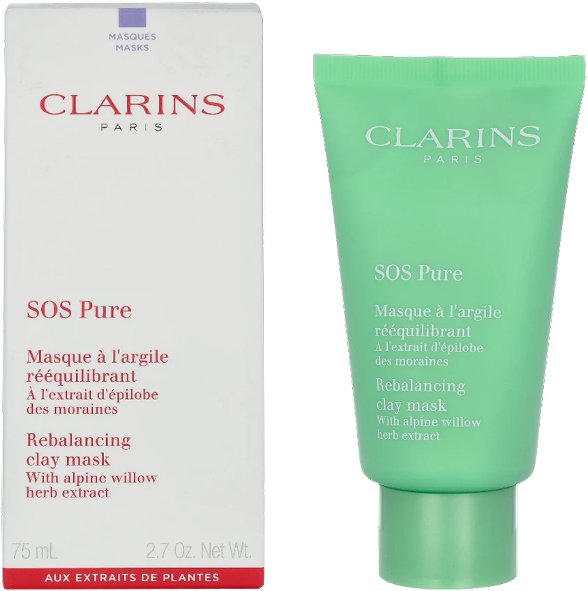 Clarins SOS Pure Face Mask moterims, 75 ml