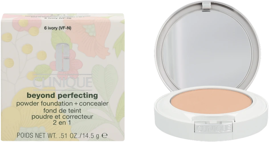 Clinique Beyond Perfecting Powder Foundation + Maskuoklis, 14,5 g