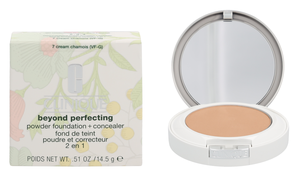 Clinique Beyond Perfecting Powder Foundation + Maskuoklis makiažas