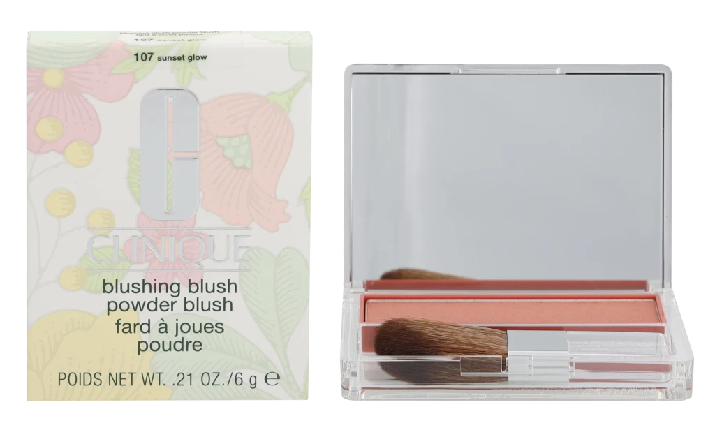 Clinique Blushing Blush Powder Blush skaistalai, atspalvis: 07 Sunset Glow, 6 g