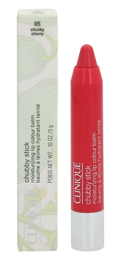 „Clinique Chubby Stick“ drėkinamasis lūpų dažų balzamas „05 Chunky Cherry“, 3 g