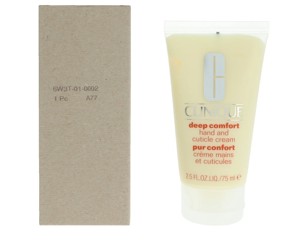 Clinique Drėkinamasis rankų ir nagų kremas (Deep Comfort Hand and Cuticle Kreminis) 75 ml
