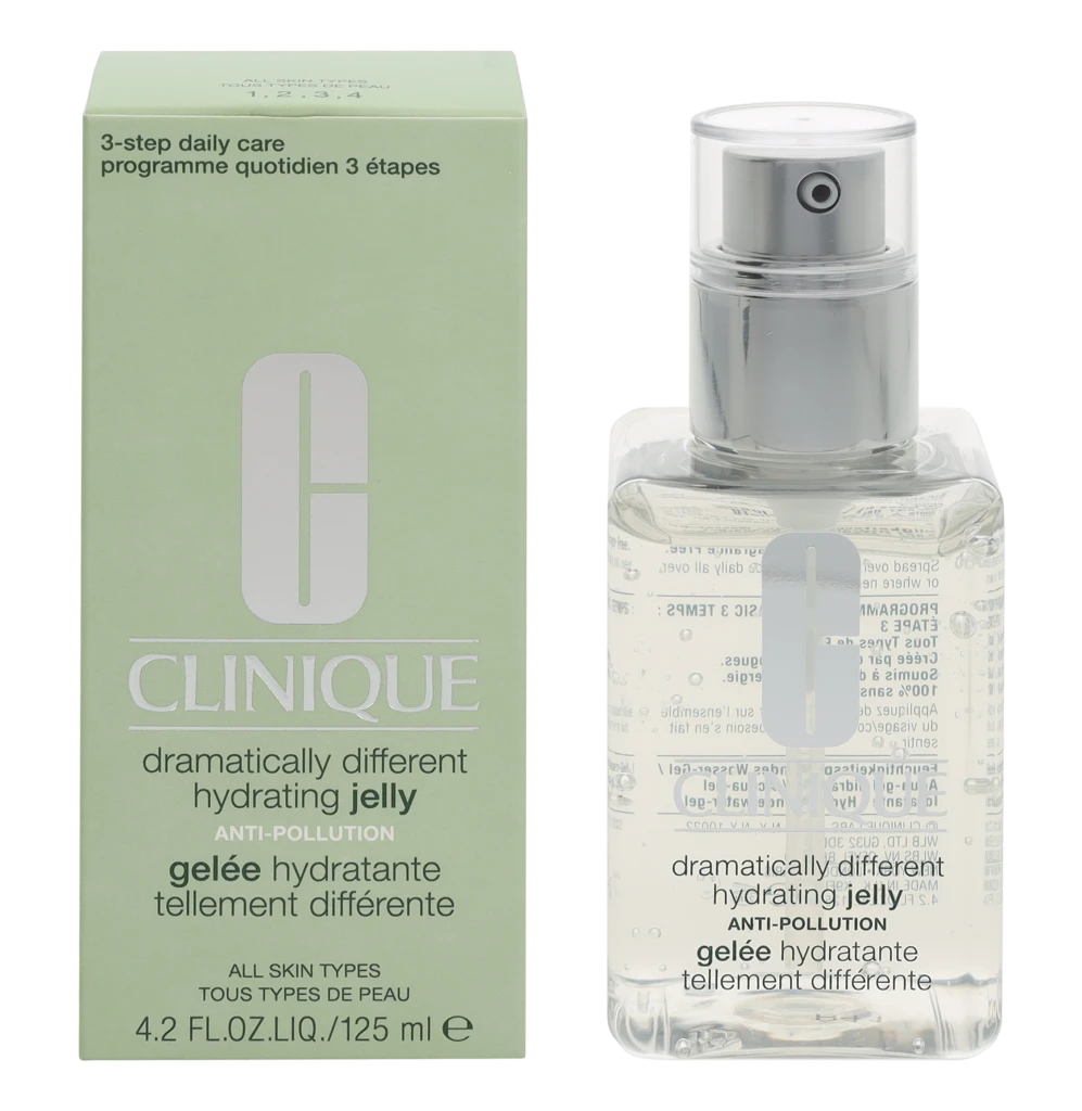 „Clinique Dramatically Different Jelly“ be parabenų dieninis gelis nuo taršos akims ir lūpoms, 125 ml