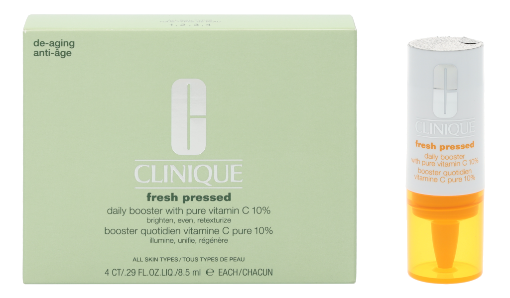 „Clinique Fresh Pressed Daily Booster“ su vitamino C granulėmis, 4x8, 5 ml