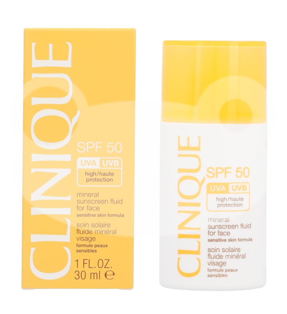 Clinique Sun Mineral Sunscreen Fluid For Face SPF 50 veido apsauga nuo saulės, 30 ml