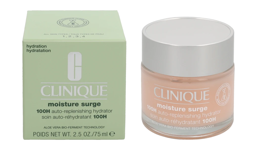 Drėkinamasis gelinis kremas Clinique Moisture Surge 100H Auto-Replenishing Hydrator, 75 ml