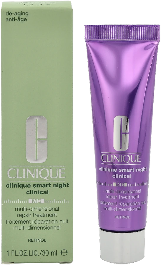 Clinique Smart Night Clinical Retinol MD atkuriamasis naktinis veido serumas, 30 ml