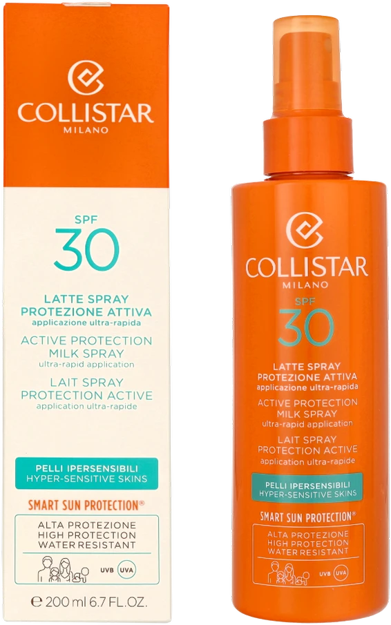 Collistar Active Protection Milk Purškiklis SPF30, 200 ml