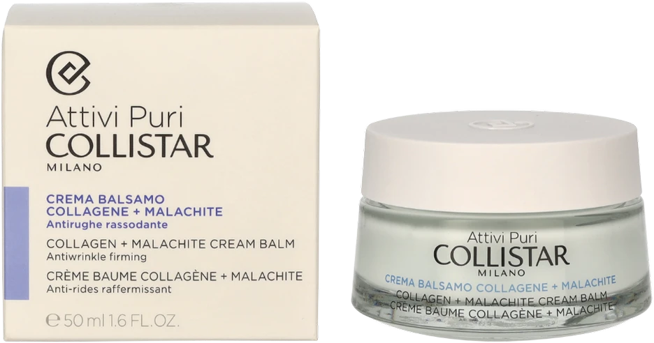 Collistar Attivi Puri kolageno balzamas kremas Malachite 50ml