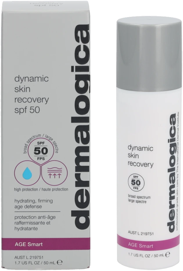 „Dermalogica Age Smart“ drėkinamasis apsauginis kremas nuo saulės „Kreminis“ veidui SPF 50, 50 ml