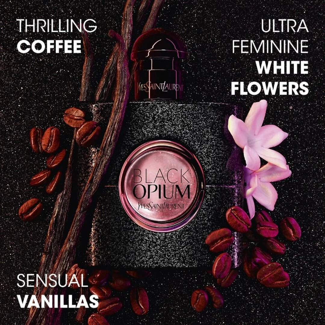 Kvepalai moterims Yves Saint Laurent Black Opium EDP, 90 ml aprašymas - Prekės nuotrauka