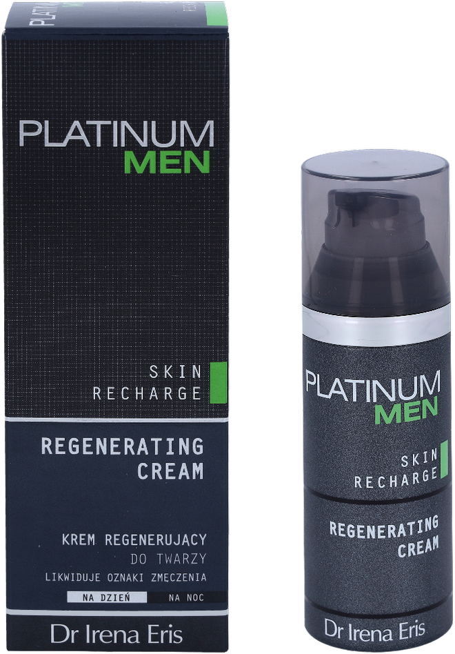Dr Irena Eris Platinum Men Regenerating Kreminis regeneruojamasis veido kremas vyrams, 50 ml