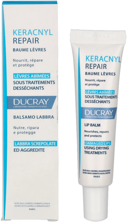 Ducray Keracnyl lūpų atstatomasis balzamas 15ml