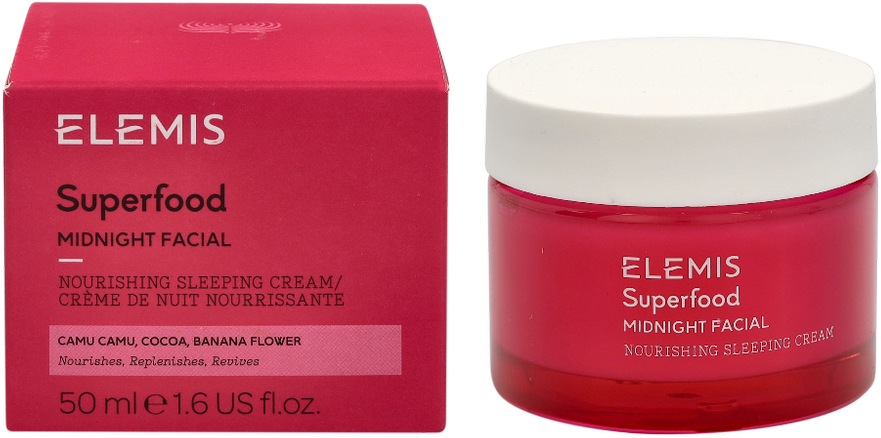 Elemis Superfood Midnight Facial Kreminis maitinamasis naktinis veido kremas, 50 ml