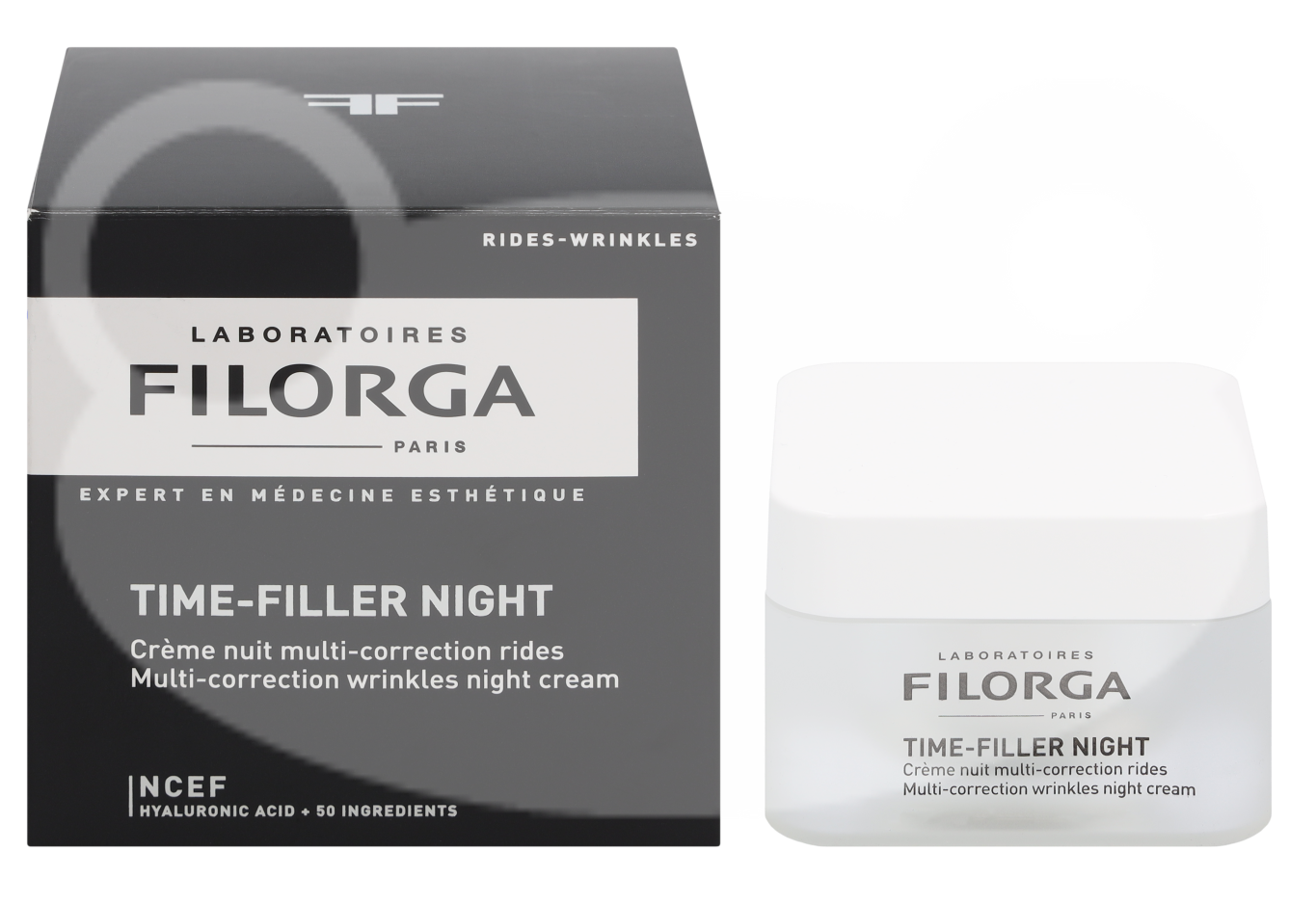 Filorga Time-Filler Night Wrinkle Correction Kreminis naktinis kremas brandžiai odai 50ml