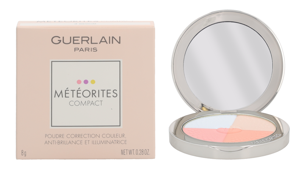 Guerlain Météorites Compact Illuminating Powder švytėjimo suteikianti kompaktinė pudra, 03-Medium, 8 g