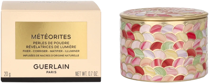 Pudros rutuliukai Guerlain GUERLAIN Météorites Light Revealing Pearls of Powder, atspalvis: 01 Pearly White / Blanc de Perle, 20 g