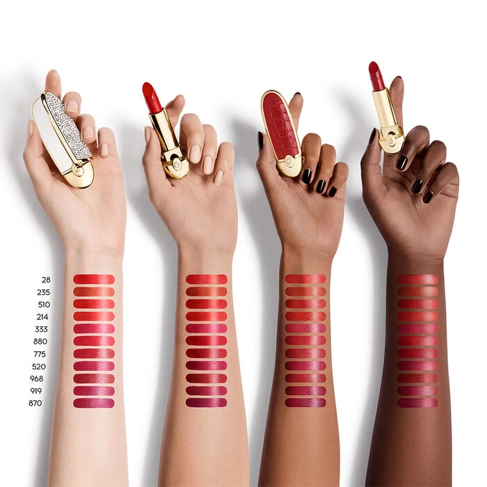 Lūpų dažai Guerlain Rouge G, 3,5 g, spalva: 968 Le Lie De Vin - Satin