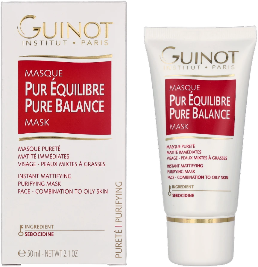 Guinot Pure Balance Mask valomoji kaukė riebiai odai, 50 ml