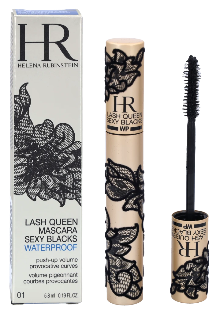 Helena Rubinstein HR Lash Queen Sexy Blacks Atsparus vandeniui Blakstienų tušas vandeniui atsparus blakstienų tušas, Juodas, 5.8 ml