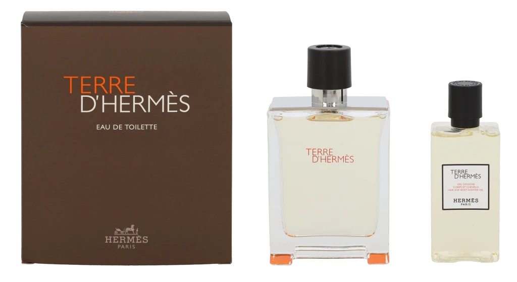 Set Hermes: Terre d'Hermes Eau De Toilette For Men, 100 ml + Terre d'Hermes Dušo želė For All Skin Types, 80 ml