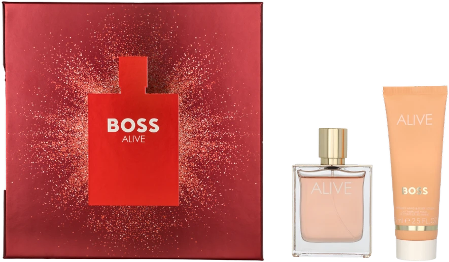 Hugo Boss Alive EDP rinkinys moterims (EDP, 50 ml + kūno losjonas, 75 ml)