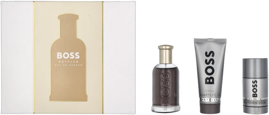 HUGO BOSS Boss Bottled rinkinys vyrams (EDP, 100 ml + dušo želė, 100 ml + dezodorantas, 75 ml)