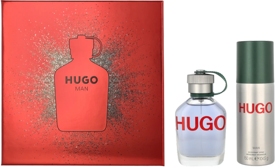 Hugo Boss Hugo Man rinkinys vyrams (kvepalai EDT, 75 ml + dezodorantas, 150 ml)