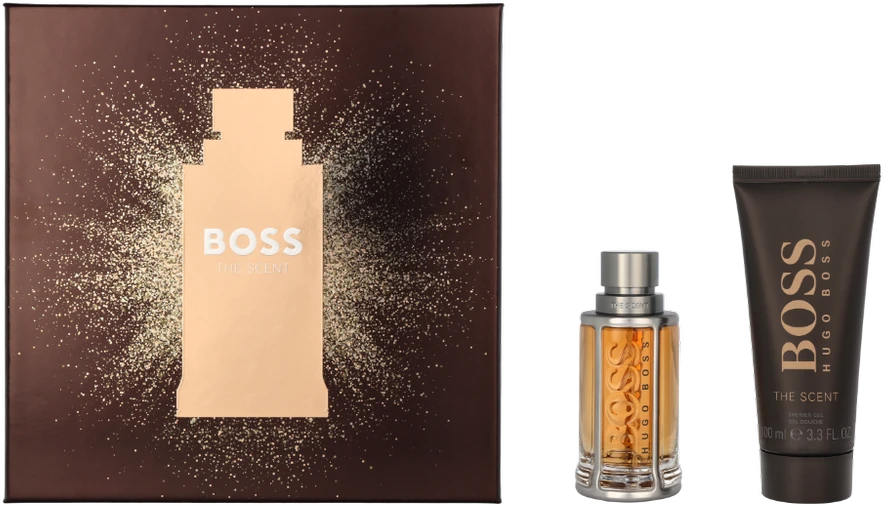 Rinkinys vyrams Hugo Boss The Scent (kvepalai Hugo Boss The Scent EDT, 50 ml + dušo želė, 100 ml)