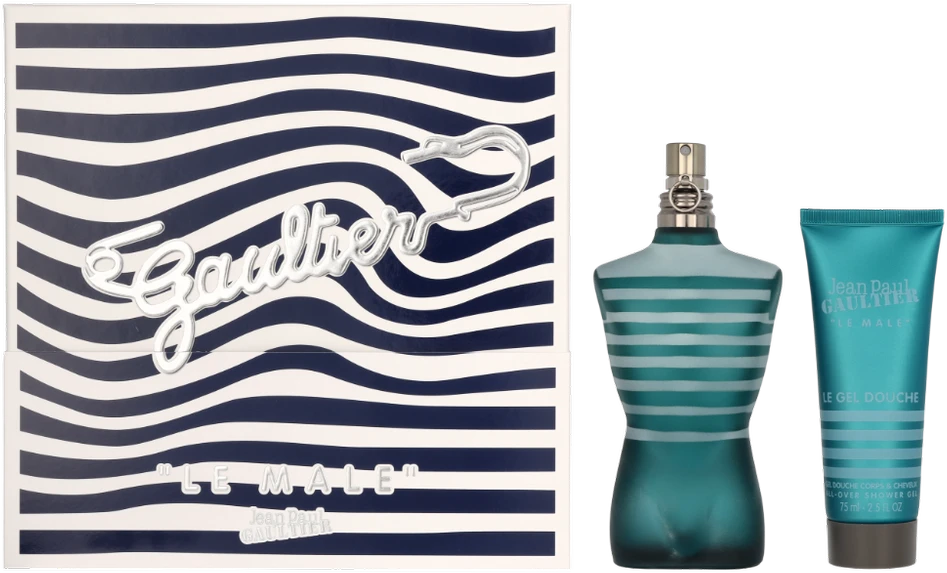 Jean Paul Gaultier Le Male rinkinys vyrams (EDT, 125 ml + dušo želė, 75 ml)