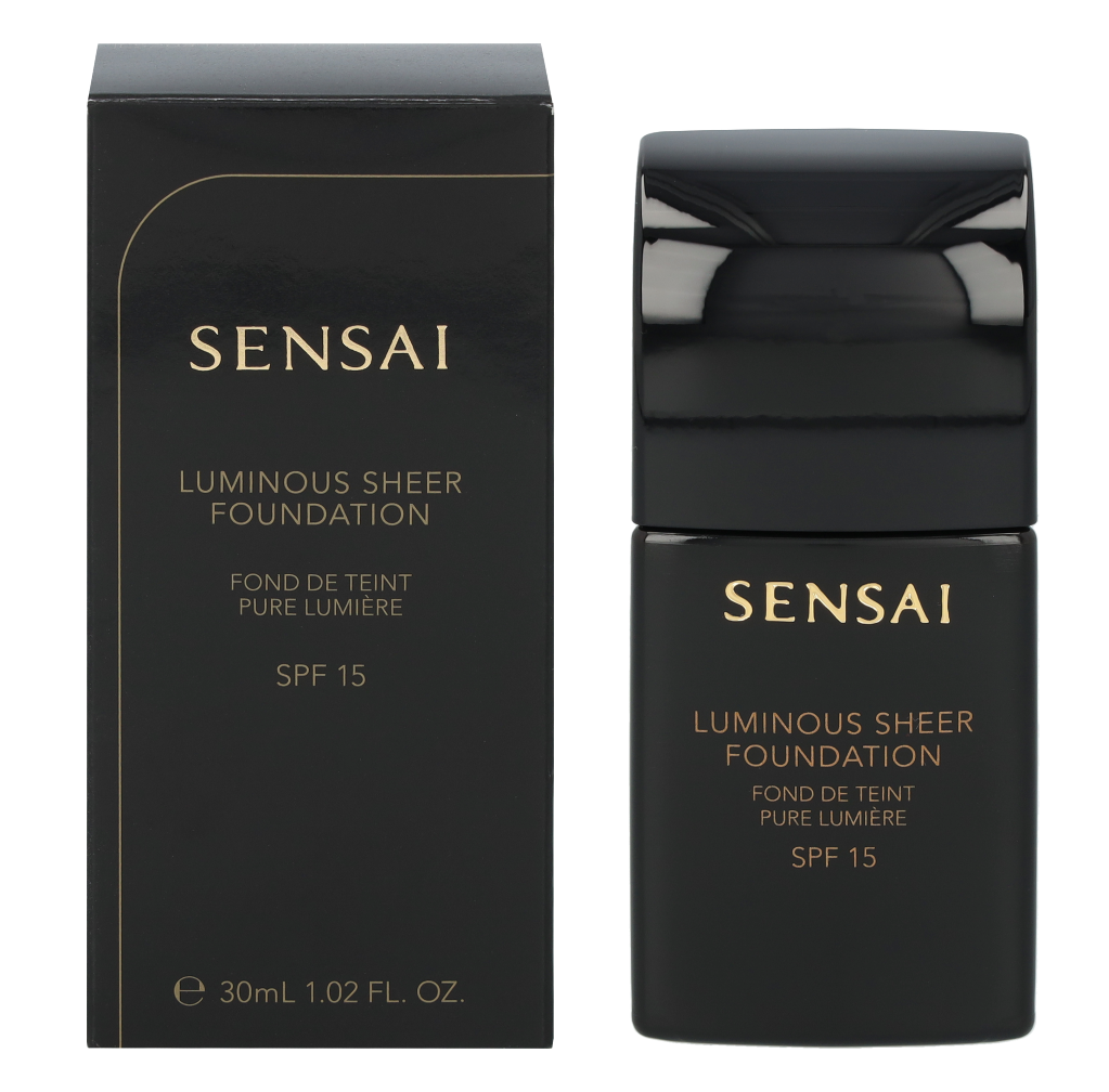 Skystas makiažo pagrindas Sensai Luminous Sheer SPF15 204 Honey rusvai gelsvas, 30 ml