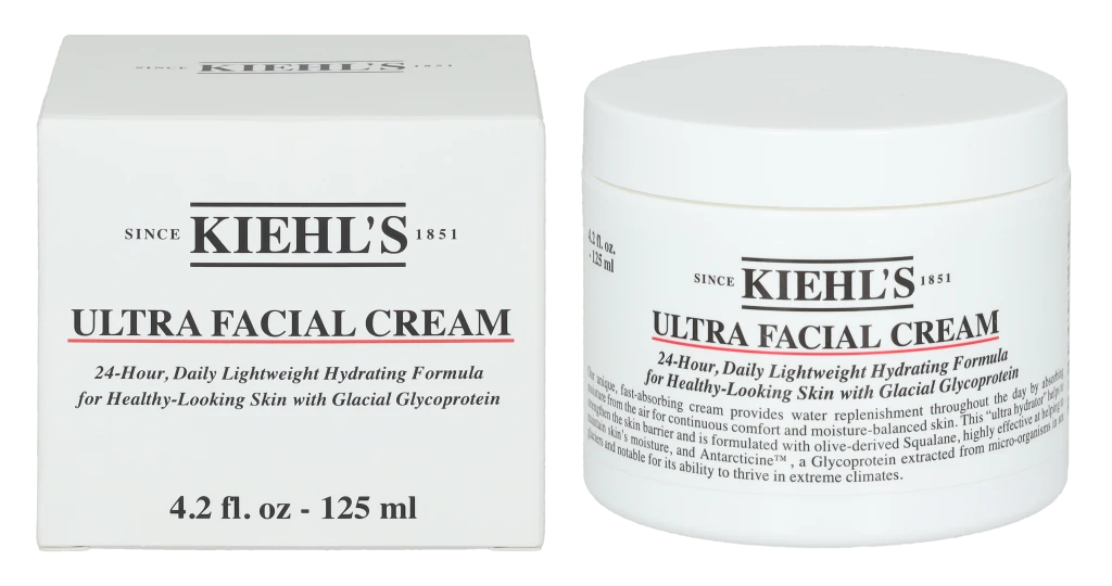 Kiehl´s Kiehl's 24-Hour Ultra Facial Kreminis kasdienis drėkinamasis kremas veidui, 125 ml