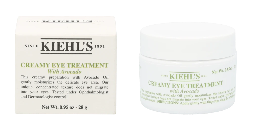 Kiehl´s Kiehl's Creamy Eye Treatment With Avocado maitinantis paakių kremas su avokadu, 28 ml