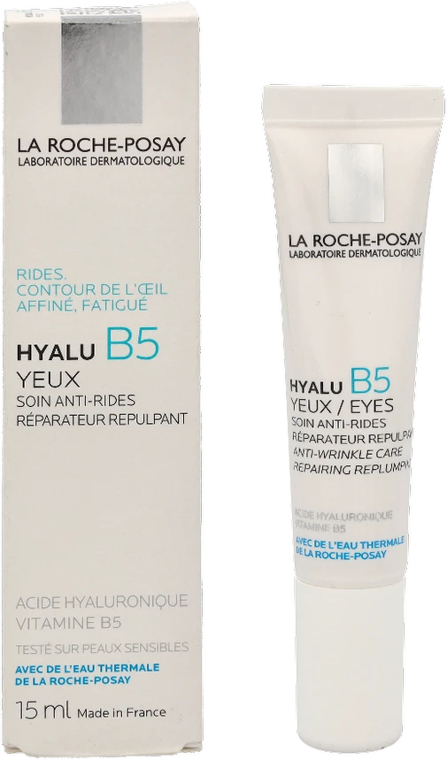La Roche Posay Hyalu B5 Eyes paakių kremas nuo raušlių, 15 ml