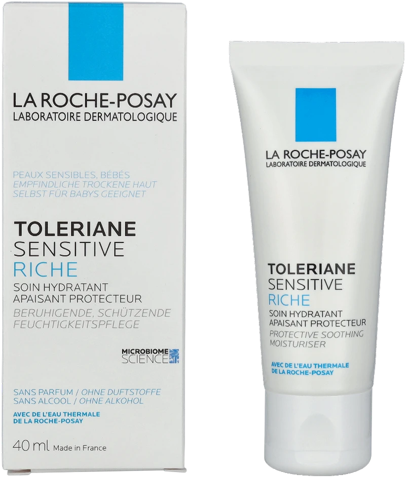 Prebiotinis drėkinamasis kremas La Roche Posay Toleriane Sensitive Rich Creme, 40 ml aprašymas - Prekės nuotrauka