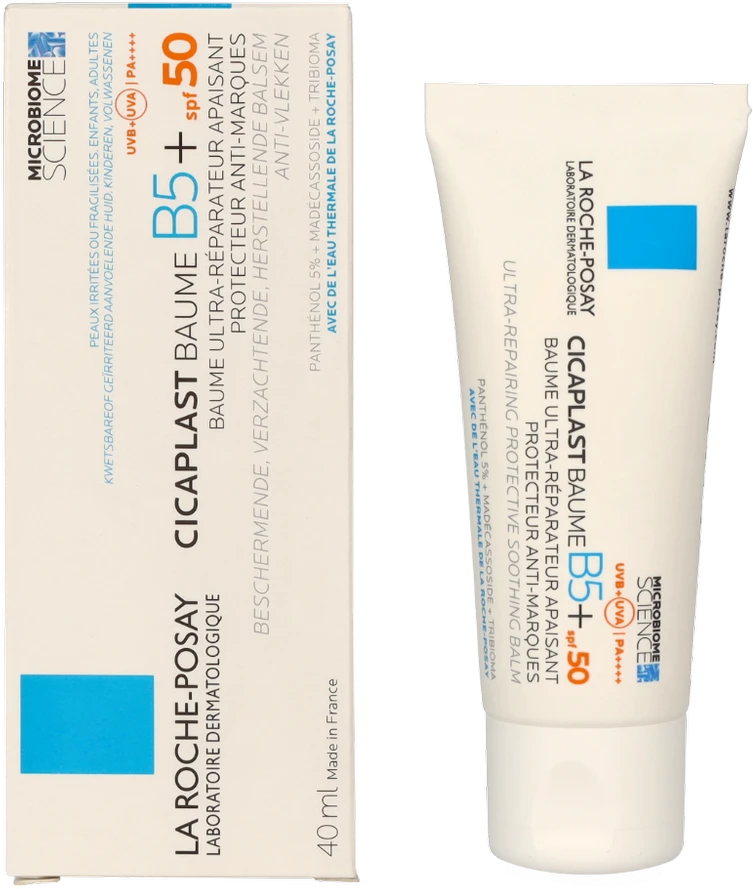 La Roche-Posay La Roche Cicaplast-b5 Baume + Repair Kreminis SPF 50 atkuriamasis balzamas, 40 ml
