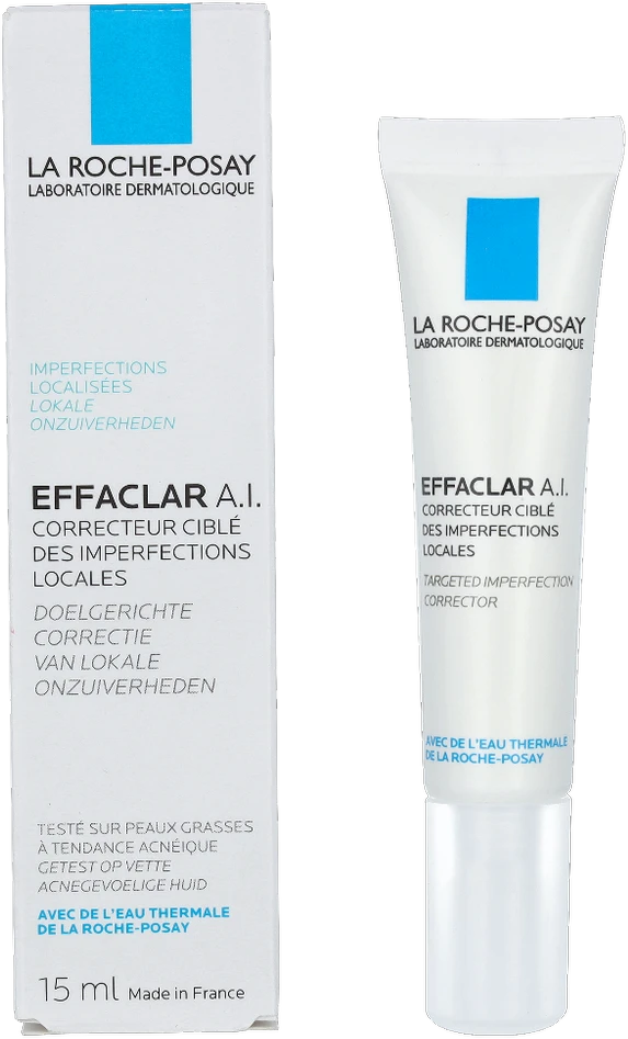 La Roche Posay Effaclar A.I. koreguojantis veido kremas probleminei ir riebiai odai, 15 ml