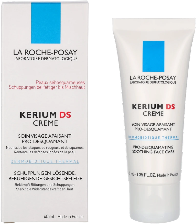 La Roche Posay Kerium DS Kreminis raminamasis veido kremas, 40 ml