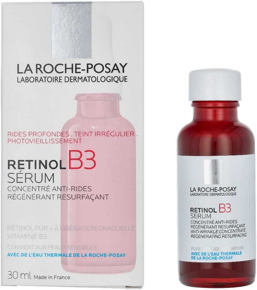 La Roche Posay Retinol B3 regeneruojamasis veido serumas nuo raukšlių su retinoliu, 30 ml