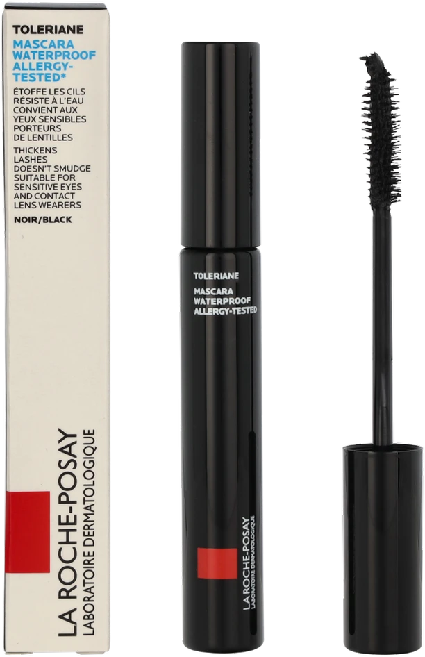 La Roche Posay Toleriane Blakstienų tušas Atsparus vandeniui vandeniui atsparus blakstienų tušas, atspalvis: Noir, 7.6 ml
